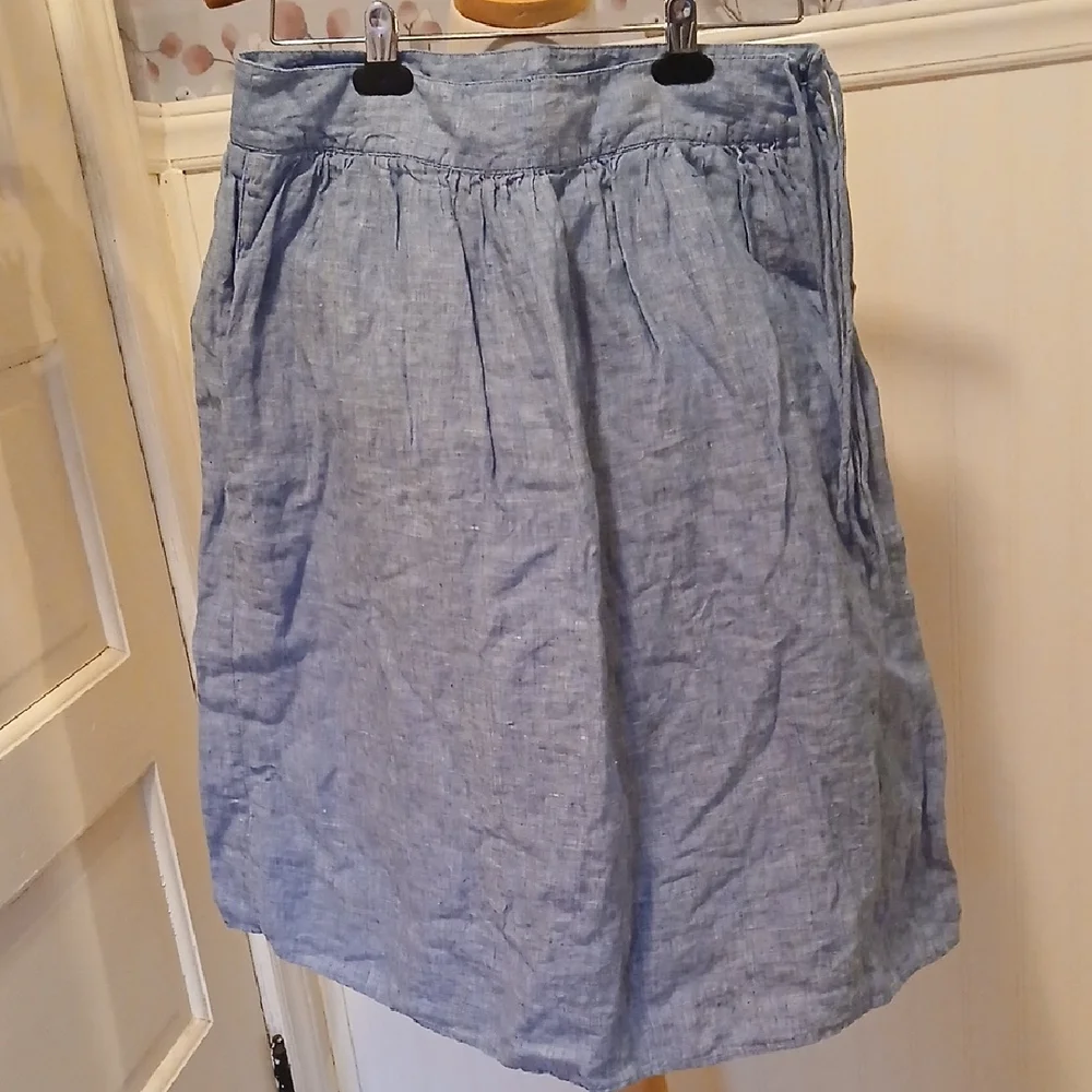 J. Crew Light Blue A-Line Skirt